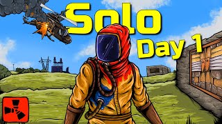 Surviving Rust  Day 1 Solo Gameplay as a Beginner [upl. by Nial845]