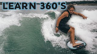 How to WakeSurfing 360  The Ultimate Beginner Guide [upl. by Wallach]