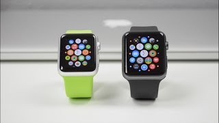 Apple Watch Sport Comparison 38mm vs 42mm [upl. by Ransome]