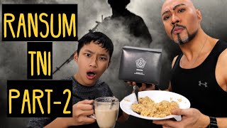 MAKAN RANSUM TNI NASI AYAM JAMUR WITH DEDDY CORBUZIER [upl. by Argela]