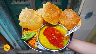 Most Famous Bhavnagar Breakfast Jay Somnath Dal Puri Rs 40 Only l Gujarat Street Food [upl. by Tergram]