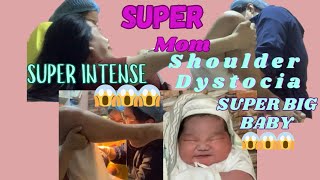 SUPER INTENSE 😱  STUCK UP SHOULDER  BIG BABY  BIRTH VLOG [upl. by Dietz]