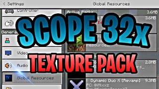 Scope 32x Texture Pack MCPE iOSAndroid110 [upl. by Lasiaf186]