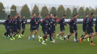 Gerrard Rooney and rest of England squad train ahead of vs Germany at Wembley [upl. by Anilemrac]