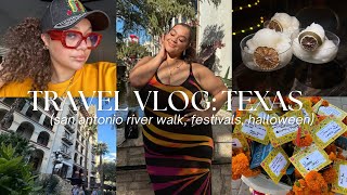 TRAVEL VLOG san antonio river walk festivals foodie tings ♡ [upl. by Yarled]