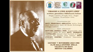 “OMAGGIO A LUIGI ALIQUÒ LENZI”  VIDEO INTEGRALE [upl. by Noyrb]