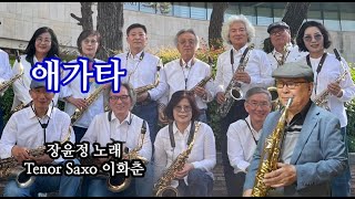 애가타 장윤정  님과 함께 남진  경남 실버 색소폰 하모니 앙상블 Tenor Saxo 이화춘 [upl. by Vine129]