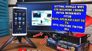 Cara setting dongle wifi di STB welhome crown 01 [upl. by Casey]