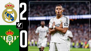 HIGHLIGHTS  Real Madrid 20 Real Betis  LaLiga 202425 [upl. by Ellenuahs]