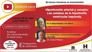 WEBINAR Hipertensión arterial y corazón Los caminos de la hipertrofia ventricular izquierda [upl. by Schwenk]