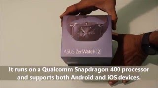 Asus ZenWatch 2 Unboxing [upl. by Nyleak619]