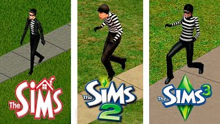 ♦ Burglars ♦ Sims1 vs Sims2 vs Sims3 [upl. by Estis]