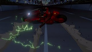 Akira 1988 Opening motorcycle scene 4K HDR [upl. by Enitsed]