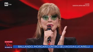 La vita in diretta Milly Carlucci ribadisce quotLite tra Morgan e Selvaggia Lucarelli Sbagliati i to [upl. by Leesa]