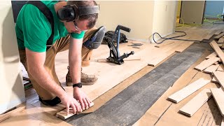 How To Install Hardwood Floors DIY Masterclass [upl. by Downey990]