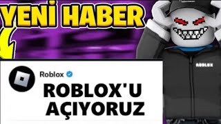 ROBLOX AÇILIYOR ROBLOX MESAJ GÖNDERDİ😱 [upl. by Ymas]