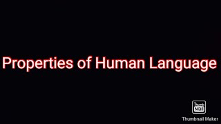 Displacement Arbitrariness Cultural Transmission ProductivityDuality Linguistics BS English 1st [upl. by Hemetaf]