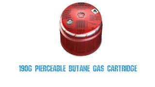 190g Pierceable Butane Gas Cartridge [upl. by Trah]