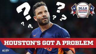 The Houston Astros have a PROBLEM  DLLS Rangers Podcast [upl. by Erreip]