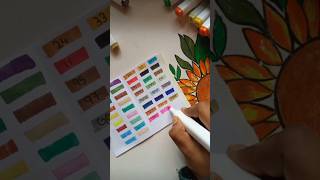 Relaxing colouring with art markers part 2🌈 art relaxing satisfying funny loveshorts [upl. by Albertine]