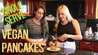 SINGLE SERVE VEGAN PANCAKES [upl. by Iruahs]