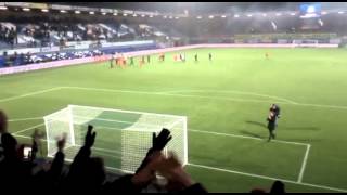 7 PEC Zwolle  JVC Cuijk  51  22012014  Kwart Finale KNVB  Juichen voor Cuijk [upl. by Yralam]