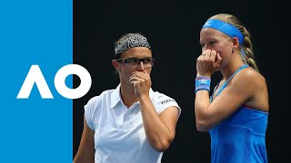 FlipkensLarsson v BacsinszkyZvonareva match highlights 1R  Australian Open 2019 [upl. by Nolad]