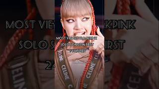 Most viewed blackpink solo songs in 24hrs blackpink fypシ゚viral kpop [upl. by Anitnerolf]