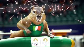 Capybara Music  Amhrán na bhFiann  National Anthem of Republic of Ireland  Paris Olympic 2024 [upl. by Enyawed]