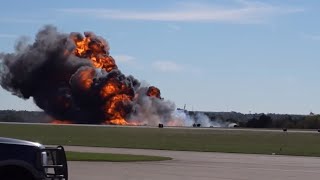 NEW HIGH QUALITY FOOTAGE OF THE DALLAS AIRSHOW B17 CRASH RIP🕊️ [upl. by Indira]