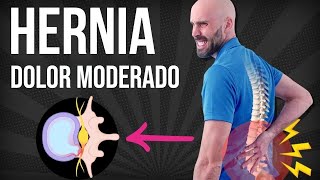 5 EJERCICIOS para HERNIA DISCAL si tienes dolor moderado [upl. by Okun]