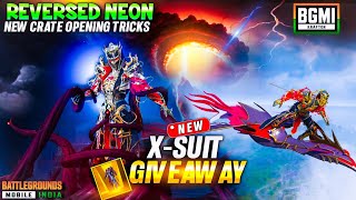 Bgmi New XSUIT  Bgmi Reversed Neon Ultimate set Crate Opening  New XSUIT Crate Opening [upl. by Gnuhp46]