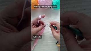 Crochet zigzag cord tutorial for beginners crochet diy trending learning knitting ytshorts [upl. by Akcinat467]