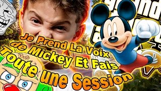 A MOURIR DE RIRE  JE PRENDS LA VOIX DE MICKEY ET FAIS RAGER TOUTE UNE SESSION  GTA5  TROLL  FUN [upl. by Aurore]