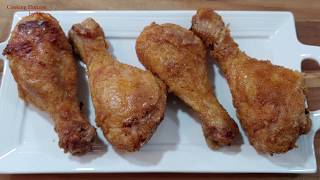 Crispy Baked Chicken Drumsticks Recipe [upl. by Ransome]