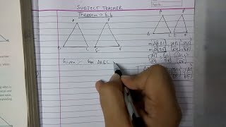 Triangles theorem 66 class 10 maths NCERT [upl. by Zoller845]