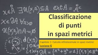 Classificazione di punti in spazi metrici [upl. by Klina]