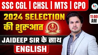 SSC 2024  SSC ENGLISH CLASS  ENGLISH BY JAIDEEP SIR [upl. by Lukasz]