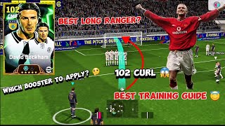 102 Rated Free Beckham Review 😱  Training Guide  eFootball 2025 [upl. by Neeron484]