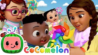 Fall Playground Song with Rainbow Pinwheels  CoComelon Nursery Rhymes amp Kids Songs [upl. by Gilliam939]