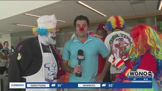 Shriner clowns bring joy to kids at Ronald McDonald House amp Childrens Hospital New Orleans [upl. by Kingsley]