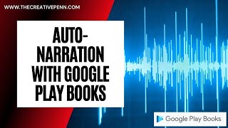 AutoNarrated Audiobooks With Ryan Dingler From Google Play Books [upl. by Jameson]