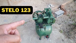 como consertar compressor odontológico STELO 123  Super Silencioso [upl. by Llehcear]