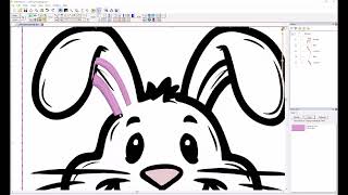 Embrilliance Stitch Artist Simple Design  Digitizing Tutorial For Beginners  How To Digitize BUNNY [upl. by Eeral]