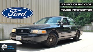 2001 Ford Crown Victoria Police Interceptor P71 POV Drive  Radial Reviews [upl. by Eceinwahs]