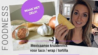 Mexicaanse kruidenmix voor taco  wrap  tortilla  Maak Het Zelf 5 [upl. by Ahcila]