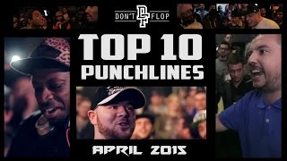 Top 10 Rap Battle Punchlines April 2015  Funny Compilation [upl. by Sioled]