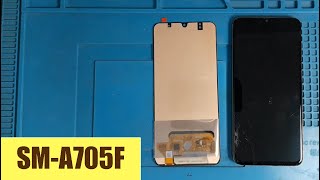 Samsung A70 Screen Replacement step by step  Phone Repair Course for USA [upl. by Onitsuaf627]