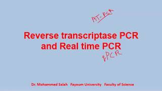 Reverse transcriptase PCR and Real time PCR [upl. by Fadil728]