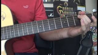 Charlie Daniels Band  Long Haired Country Boy Intro Guitar Lesson [upl. by Devan]